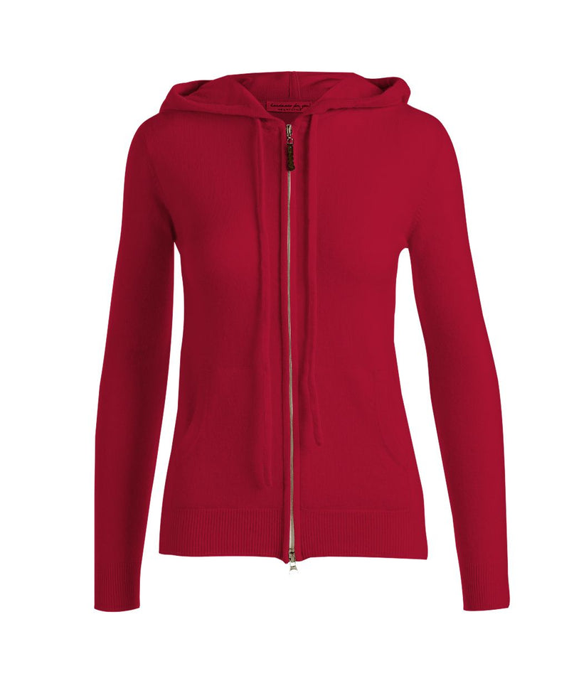 Hoodie Zipper Woman Cashwool