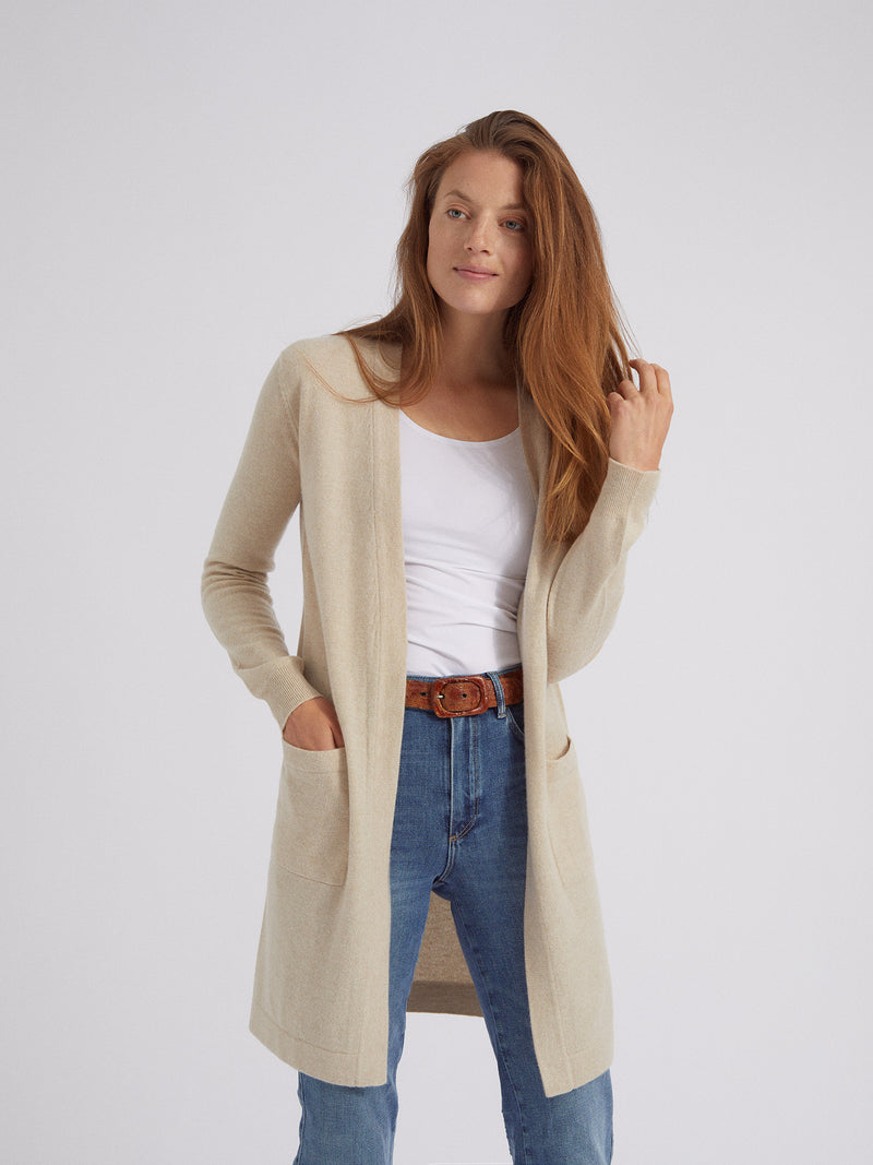 Open Cardigan with Pockets