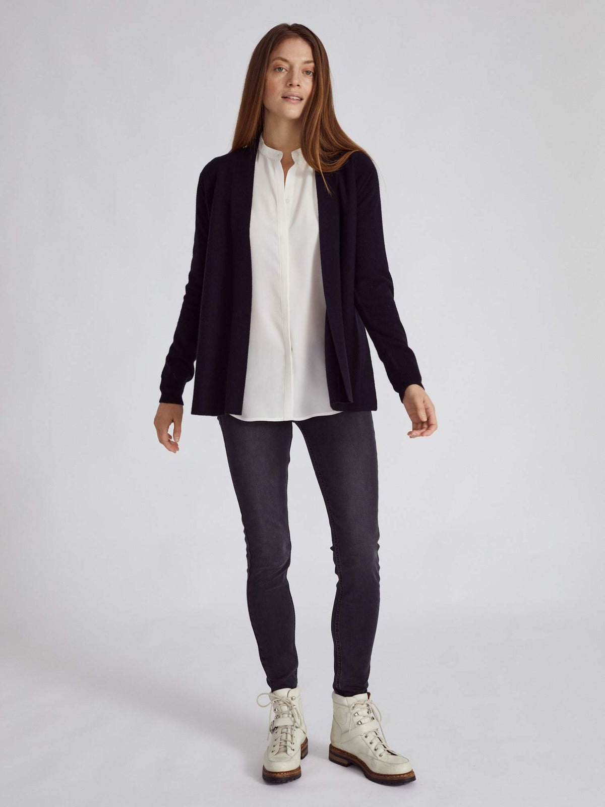 Short Open Cardigan - Ink
