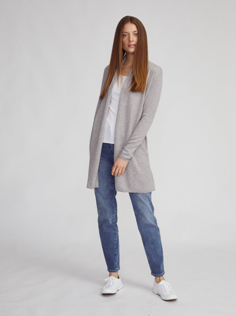 Open Cardigan with Collar