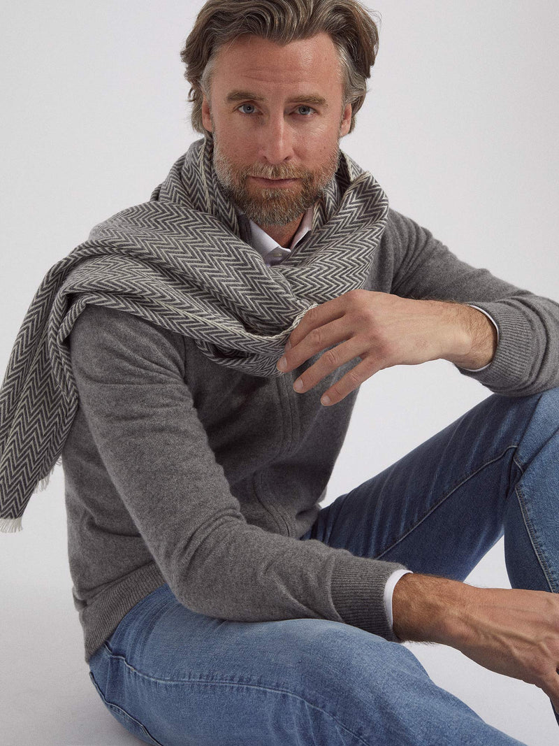 Classic Herringbone Scarf