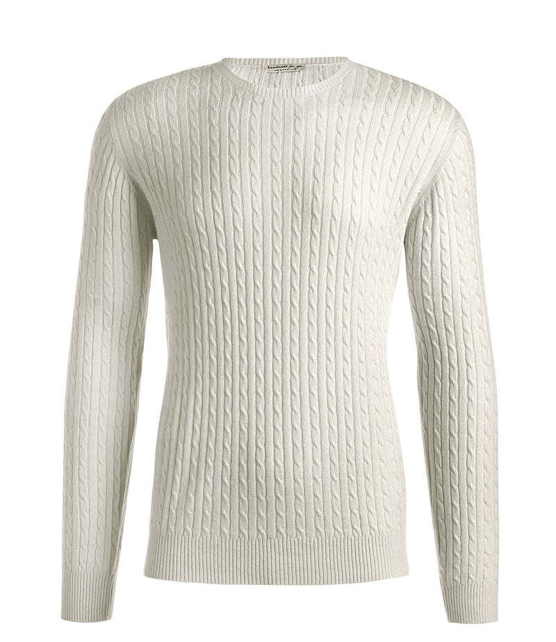 Cable Round Neck Man