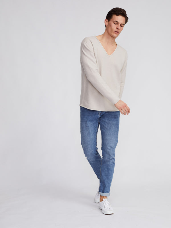 Plated V-Neck