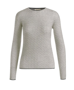 Cable Round Neck Woman