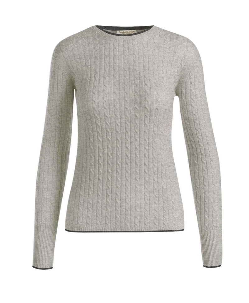 Cable Round Neck Woman