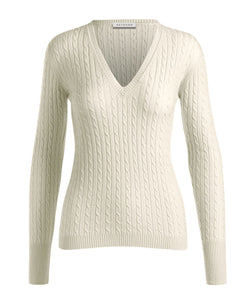Cable V-Neck