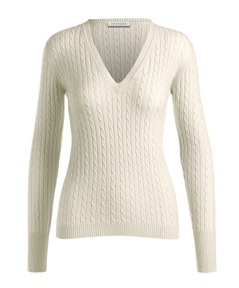 Cable V-Neck
