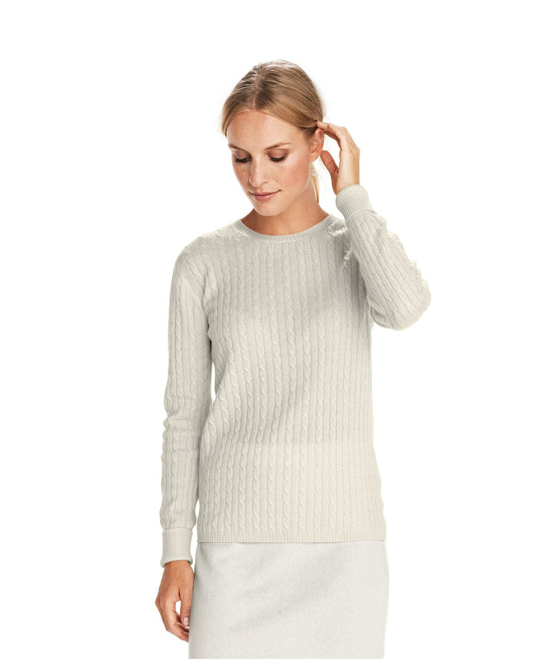 Cable Round Neck Woman