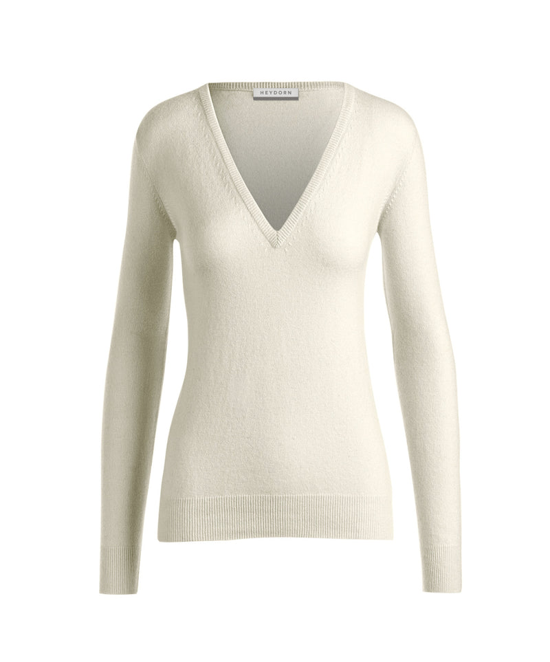 Deep V-Neck Cashwool