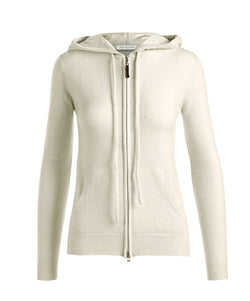 Hoodie Zipper Woman Cashwool