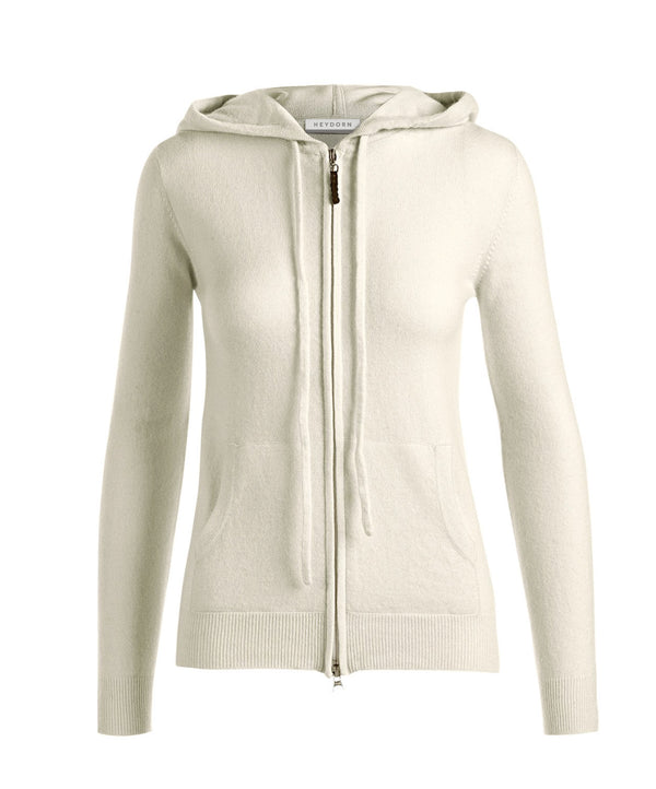 Hoodie Zipper Woman Cashwool