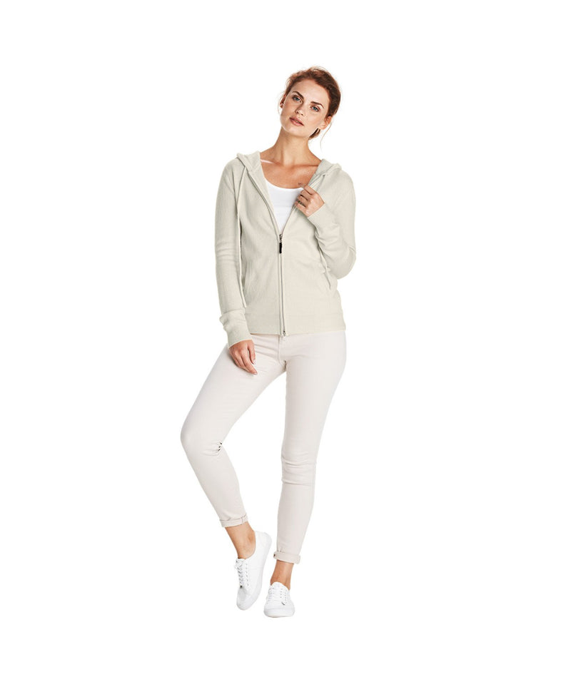 Hoodie Zipper Woman Cashwool