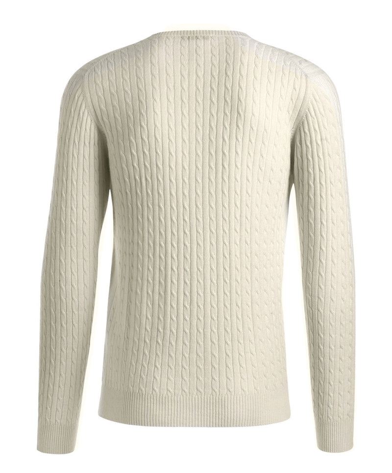 Cable Round Neck Man